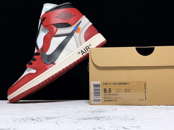 OFF-WHITE AIR JORDAN 1 RETRO CHICAGO THE TEN AA3834-101