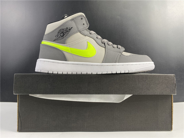 Jordan 1 Mid Gunsmoke Volt 554724-072