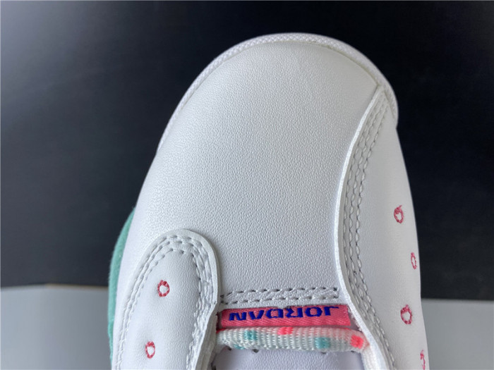 Jordan 13 Retro White Soar Green Pink (GS)  439358-100