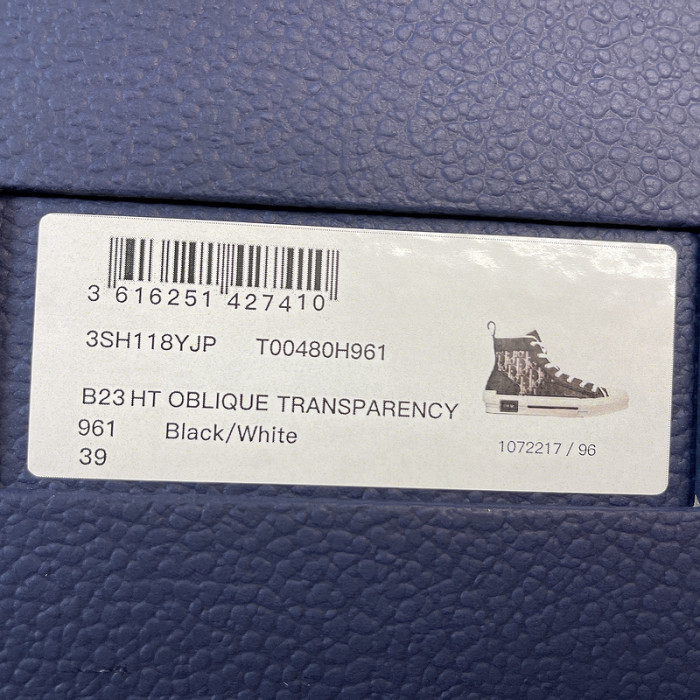 B23 OBLIQUE HIGH TOP SNEAKERS T00480H092