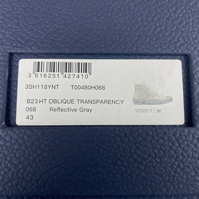 B23 OBLIQUE HIGH TOP SNEAKERS T00480H089