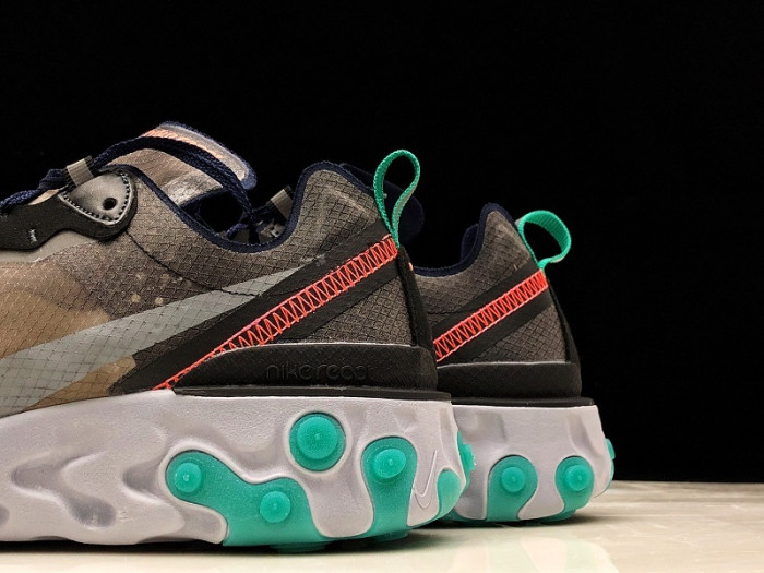 Nike React Element 87 Black Neptune Green AQ1090-005