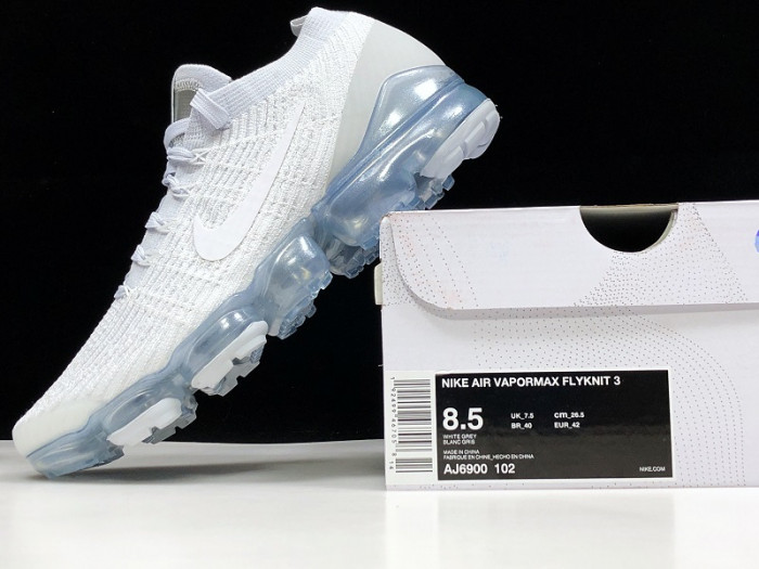 Nike Air VaporMax Flyknit 3 White Pure Platinum AJ6900-102