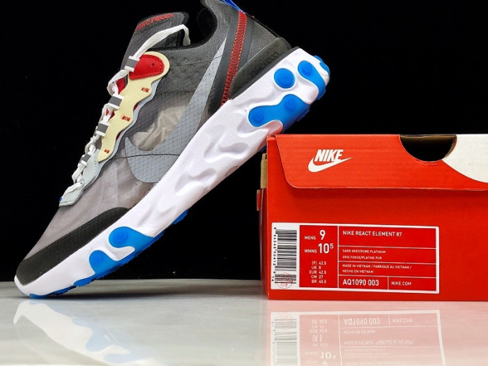 Nike React Element 87 Dark Grey Photo Blue AQ1090-003