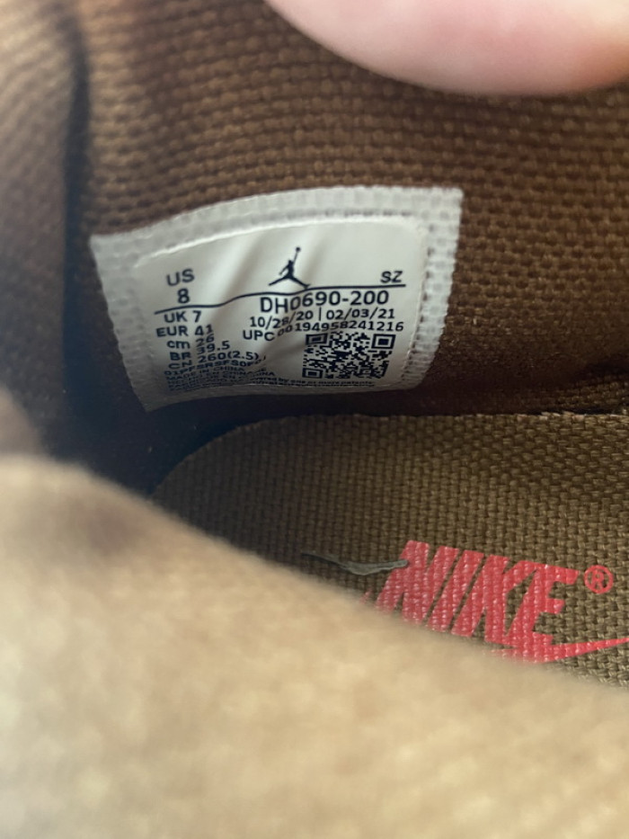 Jordan 6 Retro Travis Scott British Khaki DH0690-200