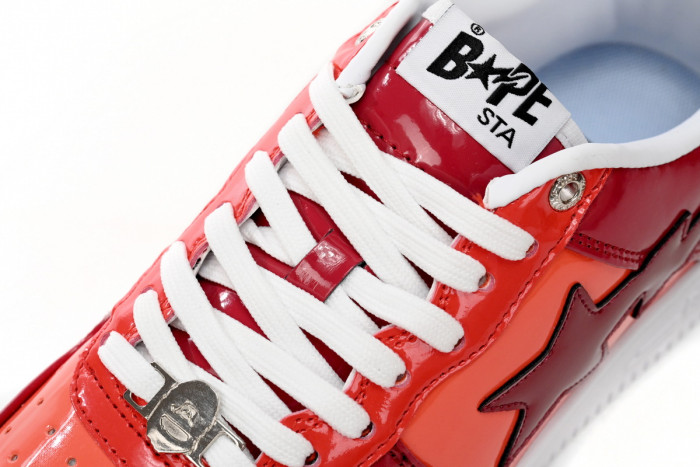 a bathing ape bape sta low white dark red mirror surF**e 1h20191046