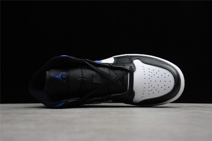 Jordan 1 Mid White Black Royal 554724-140