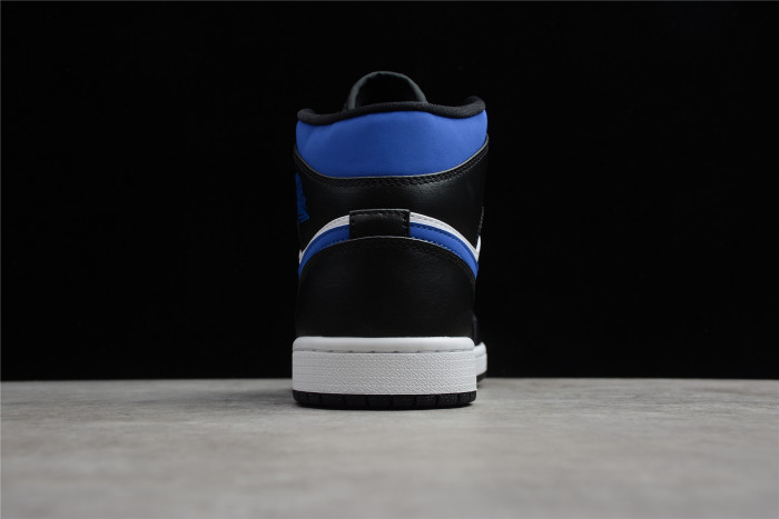 Jordan 1 Mid White Black Royal 554724-140