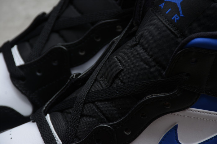 Jordan 1 Mid White Black Royal 554724-140