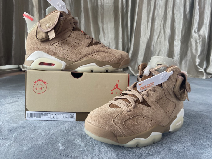 Jordan 6 Retro Travis Scott British Khaki DH0690-200