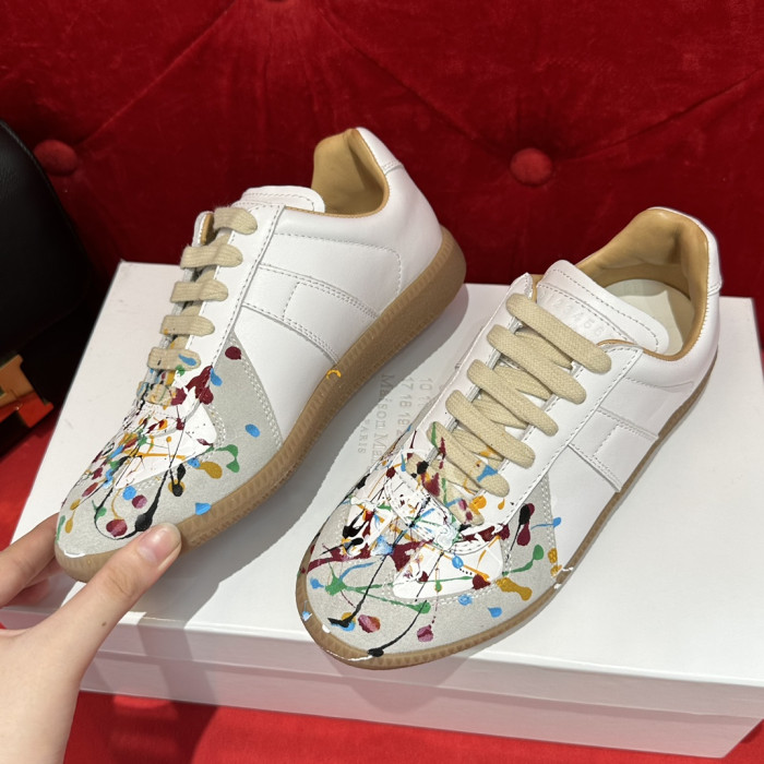 ma*s*n Ma*i*la calfskin sneakers