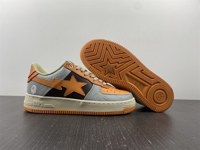 A Bathing Ape Sk8 Sta Low Orange BA1H70191002