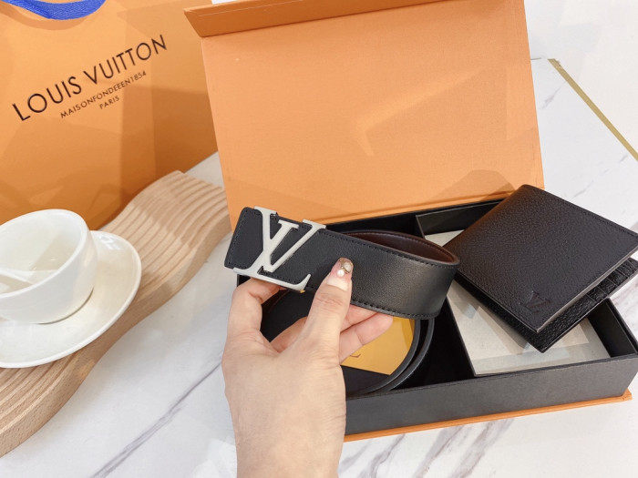 LV WALLET & BELT SET (3.8 CM)