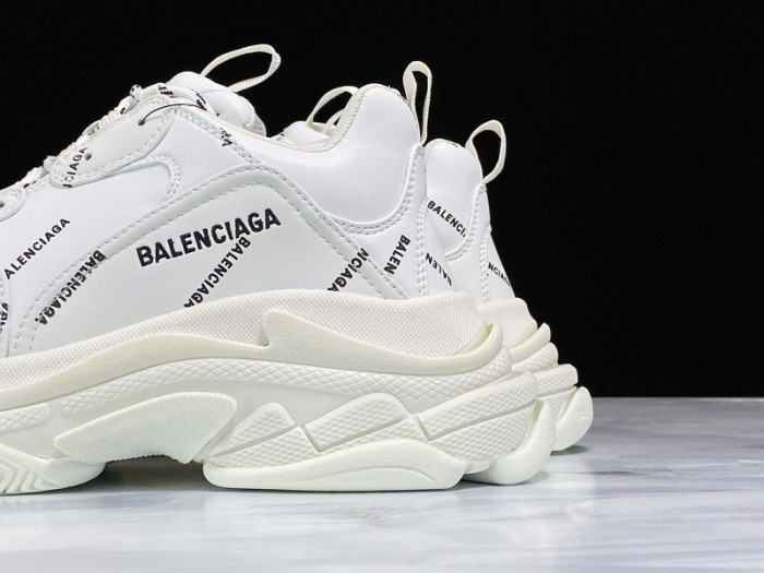 Ba*len*cia*ga triple s allover logo white 536737 w2fa1 9010
